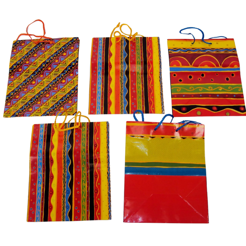 Festive Party Gift Bag Set of 5