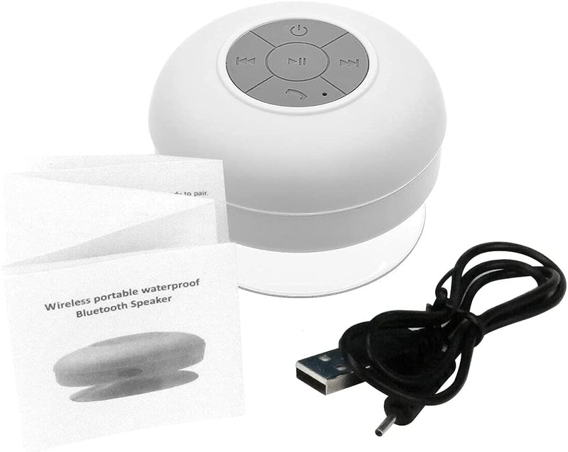 Waterproof Shower Bluetooth Speaker with Suction Cup